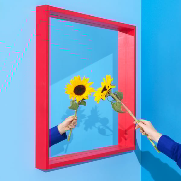 TURBOKASTANJ
Spejl, 75x75 cm rød 