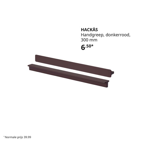 Twee zwarte handgrepen.