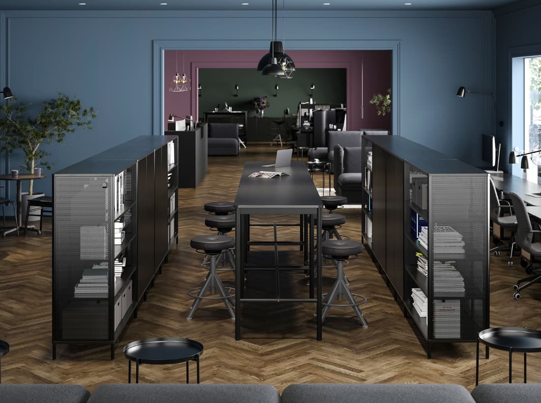 Office furniture for a drop-in co-working space - IKEA Australia