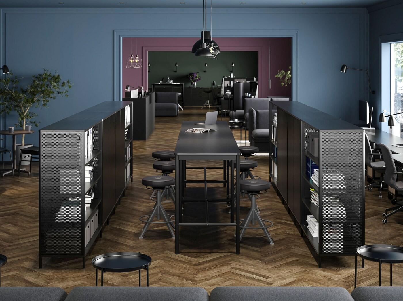 Office furniture for a dropin coworking space IKEA