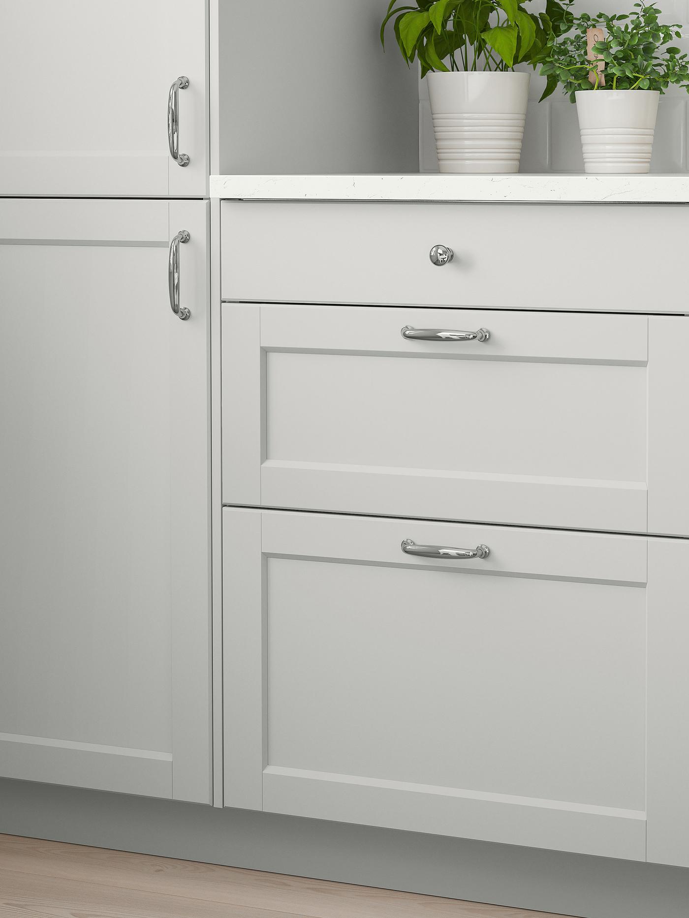 Rustic, light-grey LERHYTTAN kitchen - IKEA