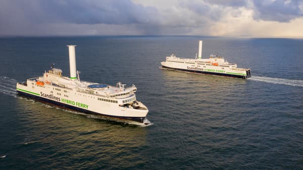Two Scandlines ferries. 