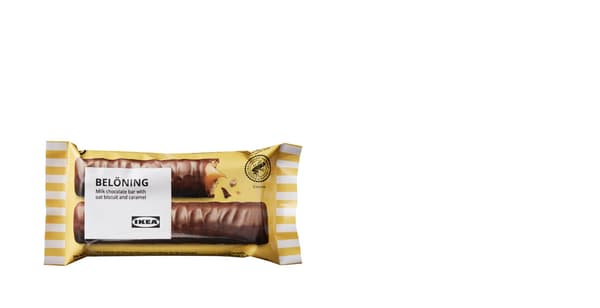 Tyčinka z mléčné čokolády, s ovesnou sušenkou a karamelem Rainforest Alliance Certified