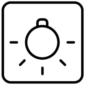 Ugnssymbol för lampa