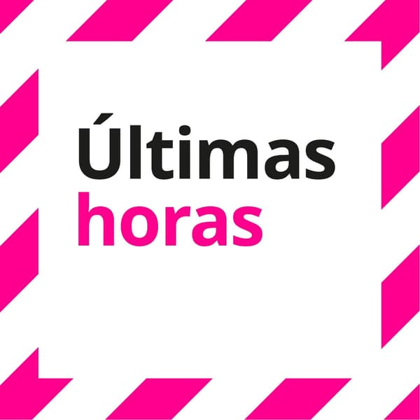 Ultimas horas rosado con blanco