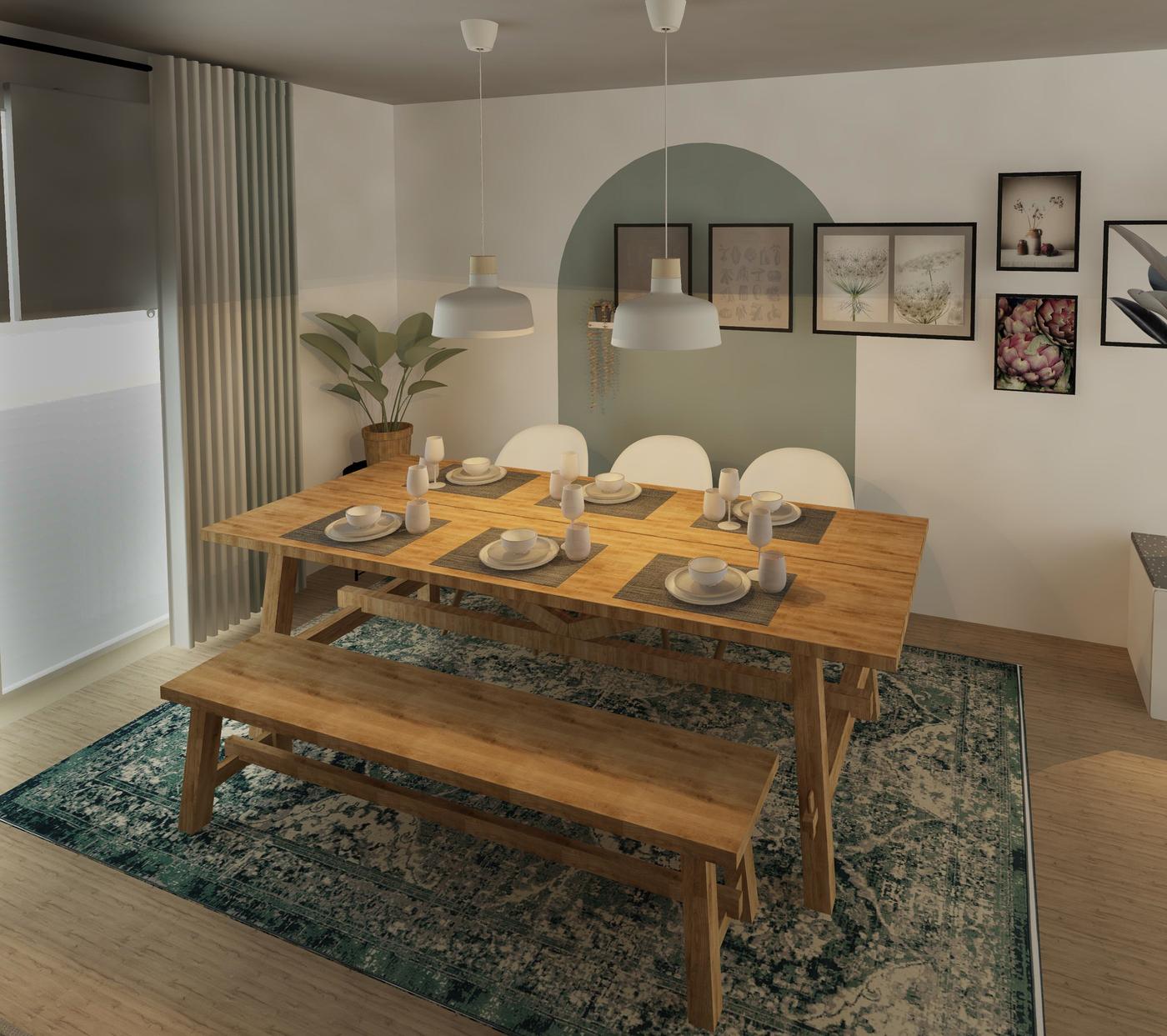 Um die Ecke gedacht in großen Räumen