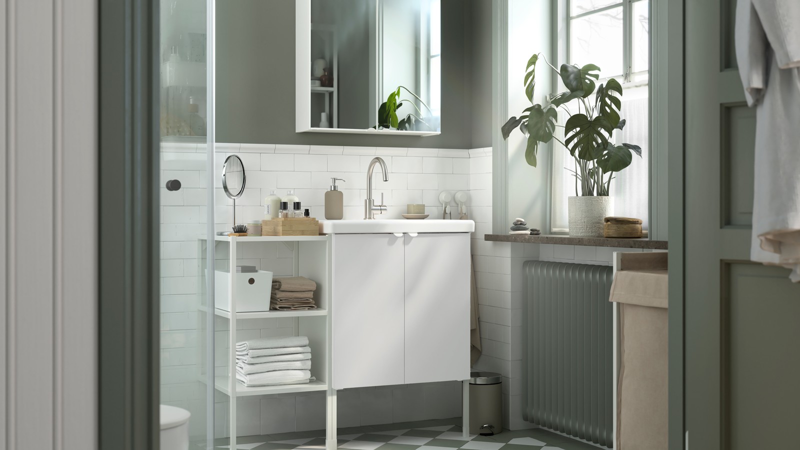 lavabo con mobile bagno ikea