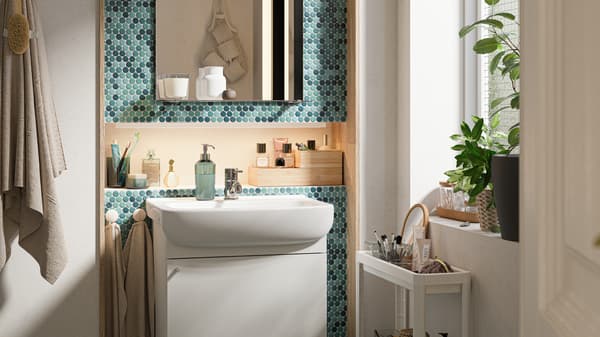 50 ideas de decoración para la zona del lavabo del baño