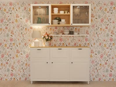 Un buffet BESTA traditionnel avec de nombreux rangements