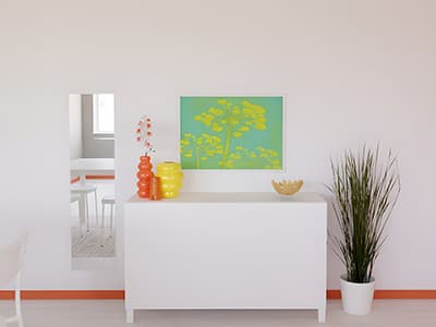 Un buffet moderne parfait pour les petits espaces qui vous permet d'organiser vos affaires.