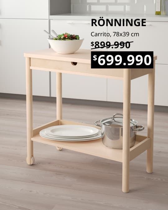 Un carrito de madera RÖNNINGE.