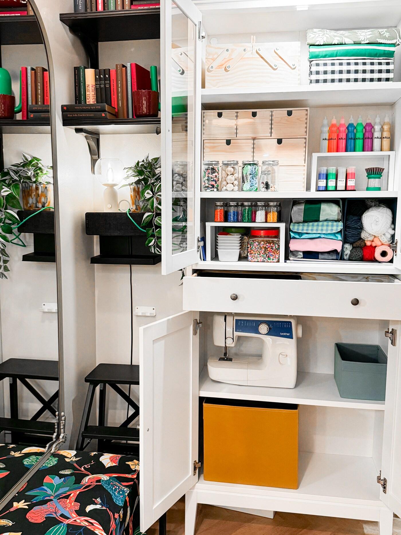 Un coin créatif dans un studio.