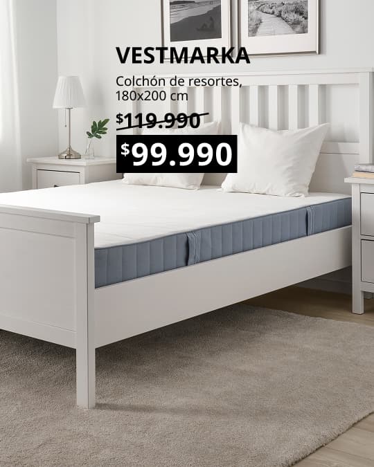 Un colchón VESTMARKA con su precio especial.