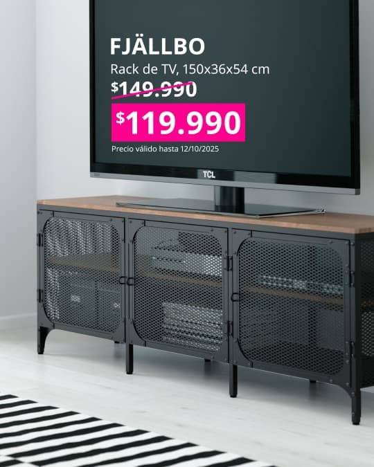 Un mueble para TV FJÄLLBO.