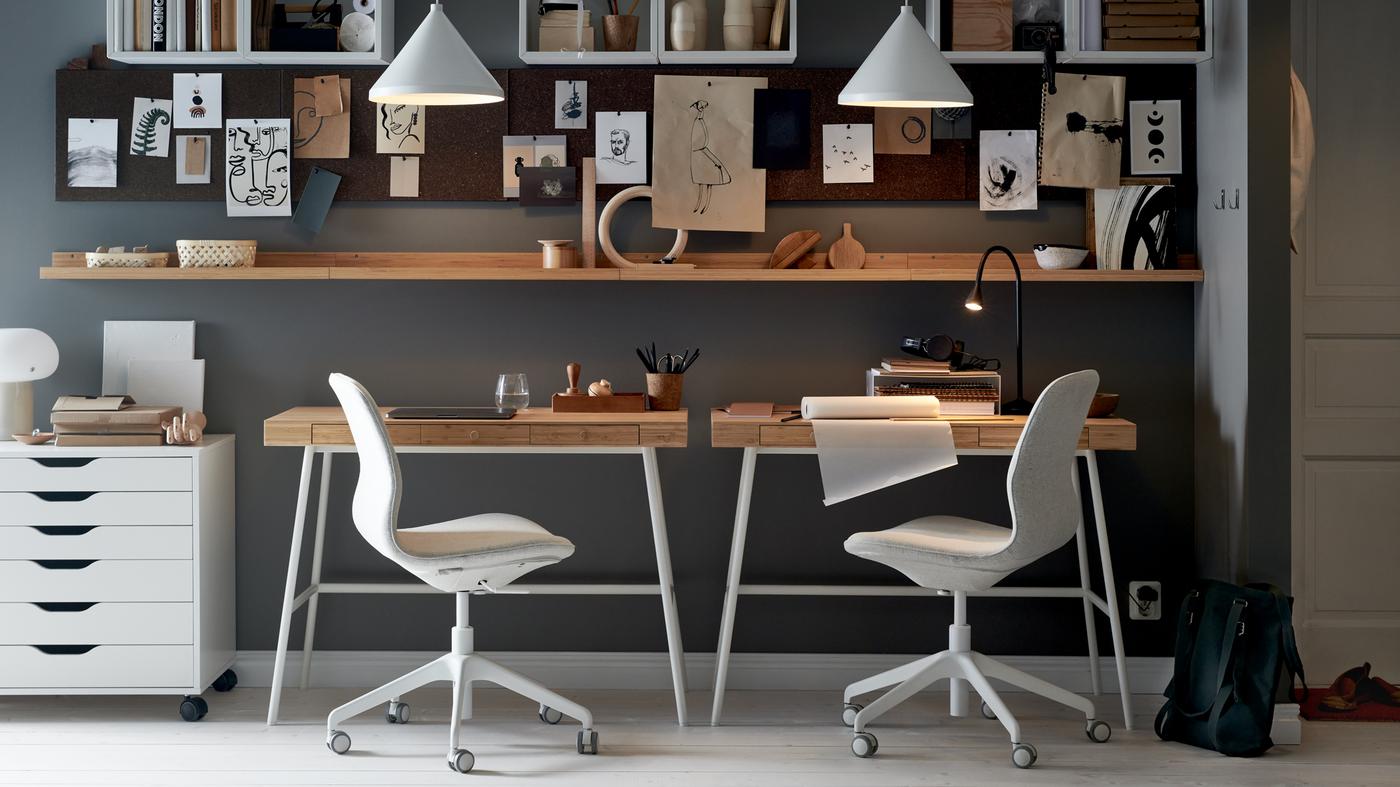 Idées pour créer un coin bureau dans un petit espace IKEA