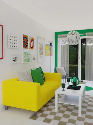 un salon à petits prix