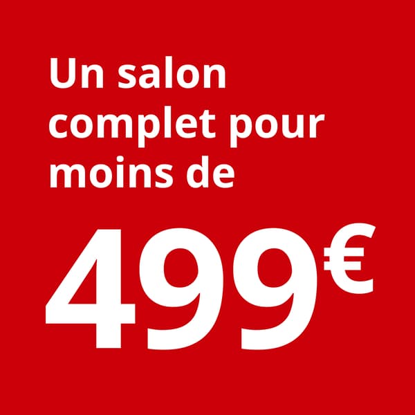 Un salon complet pour moins de 499 €