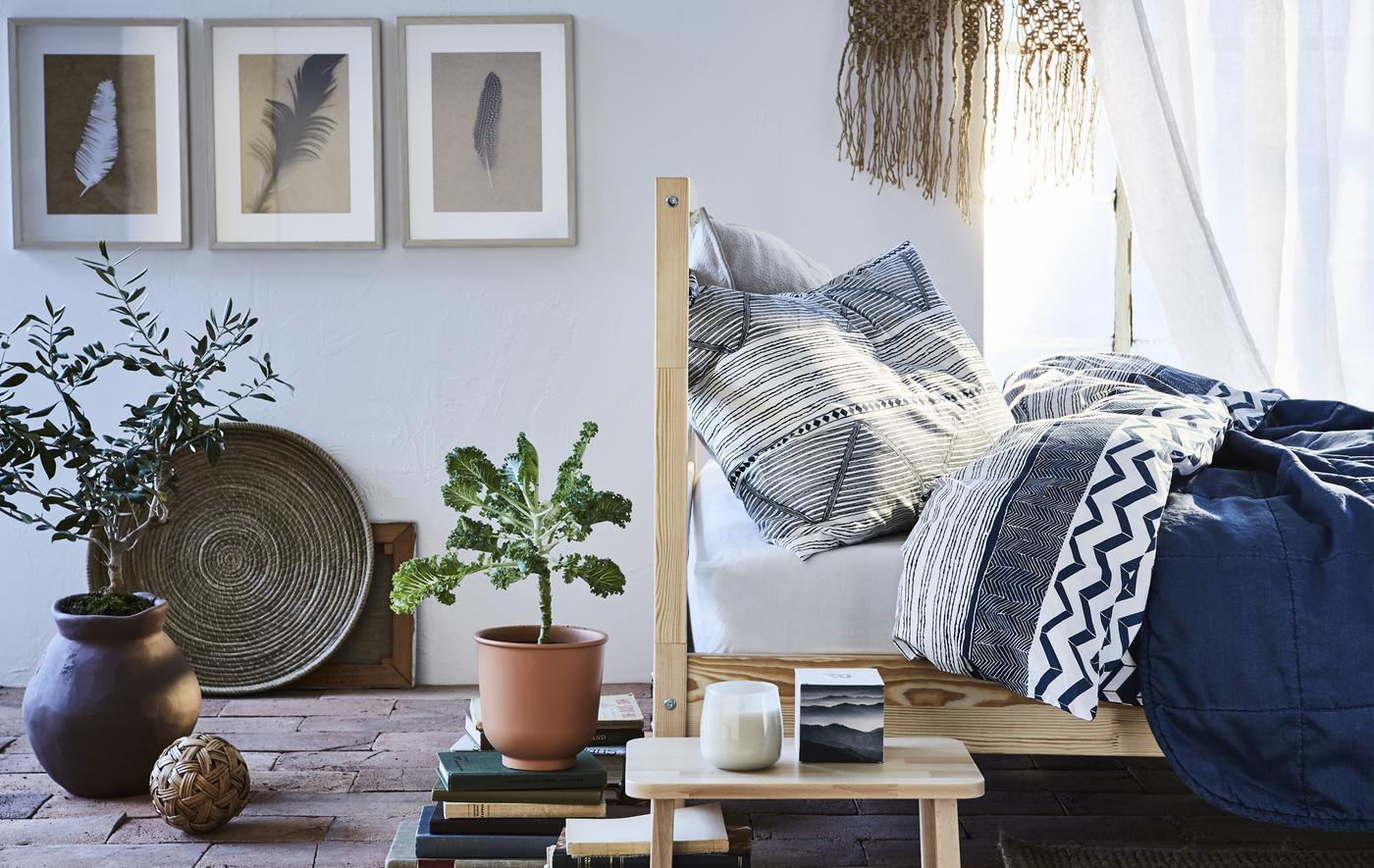 The HomeCentric Blu Set di 2, 40x40 cm Velluto Designer Toss Pillows, Federa Lettino, Moderno Tinta Unita Federe per cuscini - Blue Crystal Palace