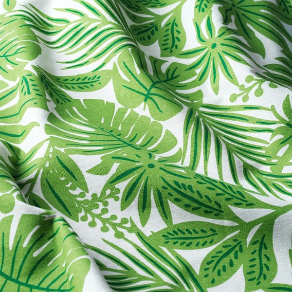 Un tessuto a trama tropicale.