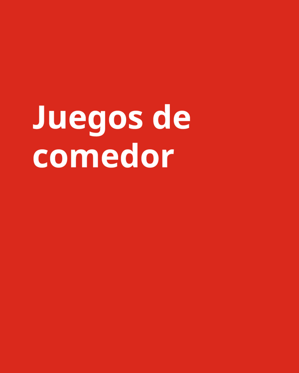 Una imagen de fondo rojo con las palabras "juegos de comedor".