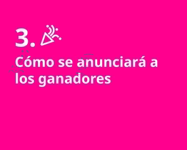 Una imagen fucsia con el texto 