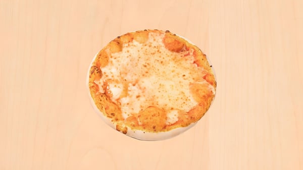 Una pizza margherita