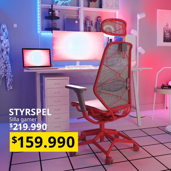 Una silla de escritorio con su precio especial durante octubre.