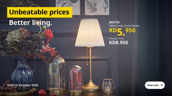 Unbeatable prices better living 