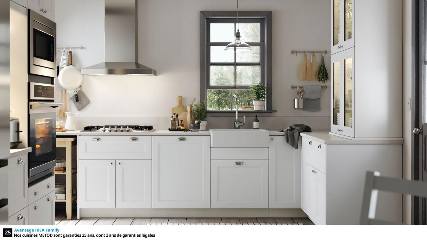 Cuisines METOD finition AXSTAD blanc mat - IKEA