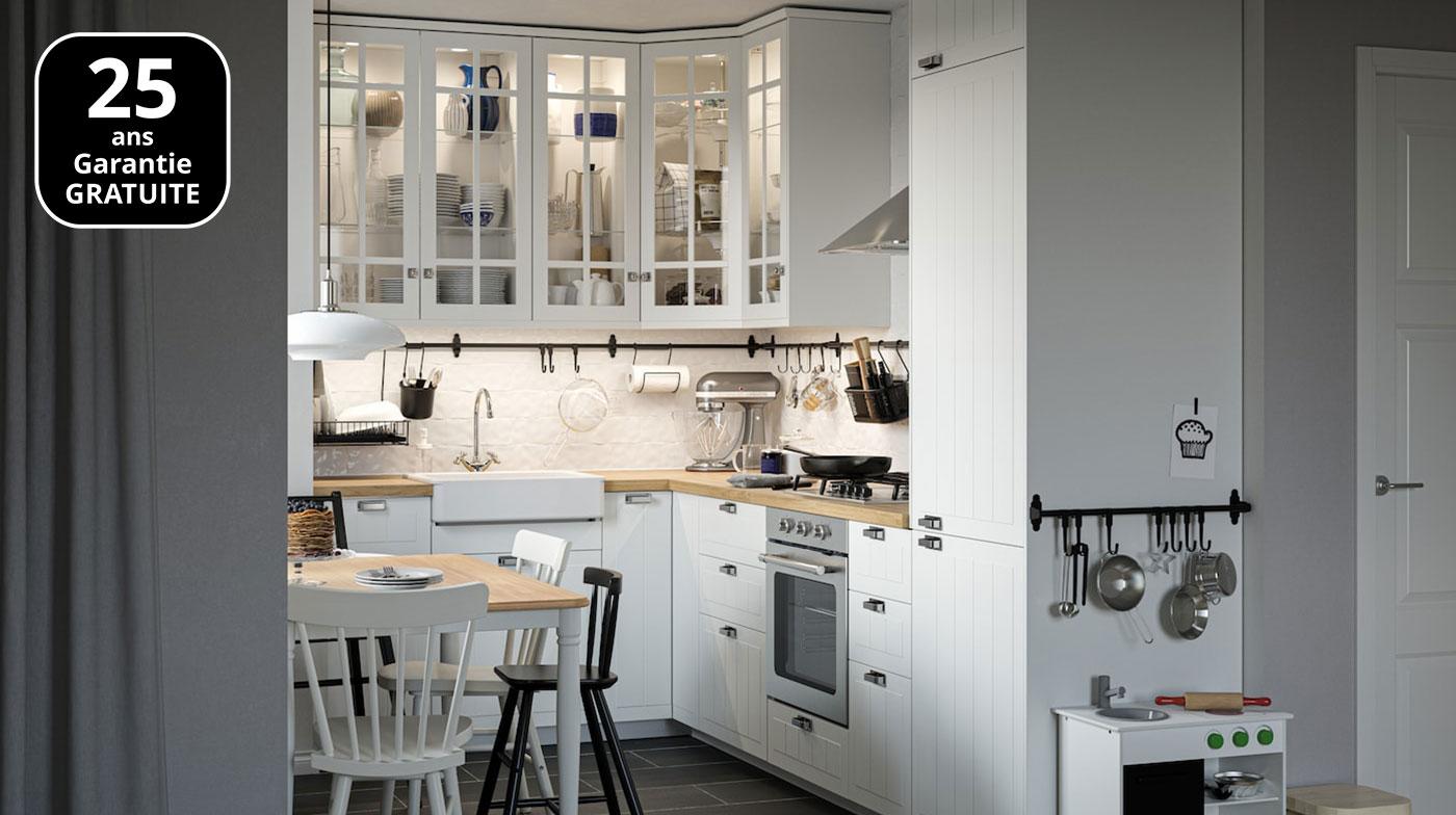 Une cuisine au style campagne chic - IKEA