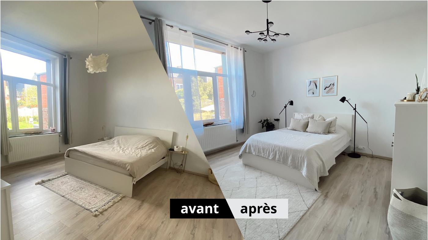 Une photo avant et une photo après