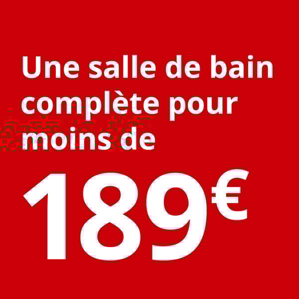 une salle de bain complète pour moins de 189 €