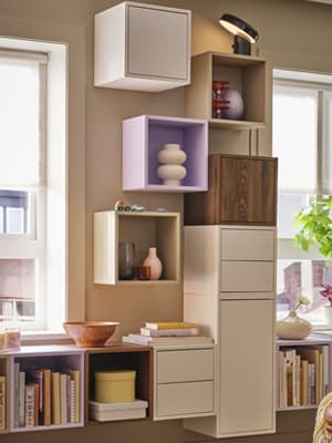 Une solution de rangements murale EKET