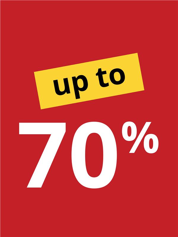 up to 70%