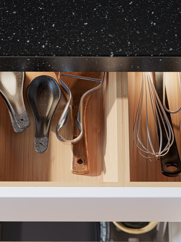 UPPDATERA Tacka/pojemnik na sztućce, bambus