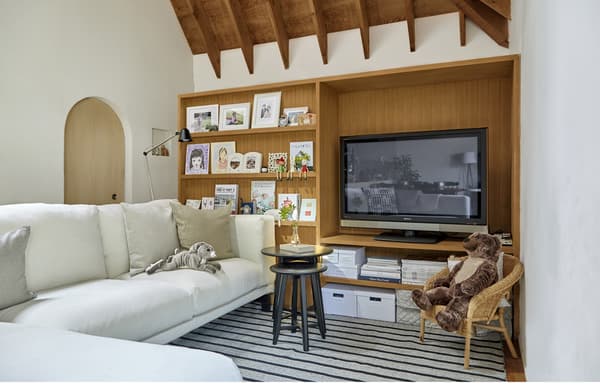 Use large furniture to zone your space