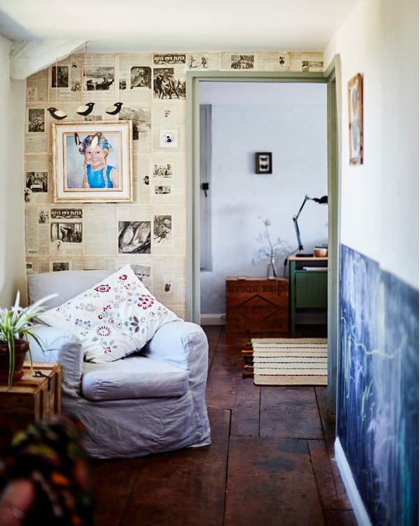 Use your favourite illustrations to make a feature wall.