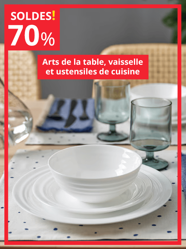 Ustensiles de cuisine et vaisselle