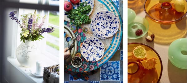 v.l.n.r.: Hella Jongerius (2005) - JASSA collectie (2016) - VARMBLIXT (2023)