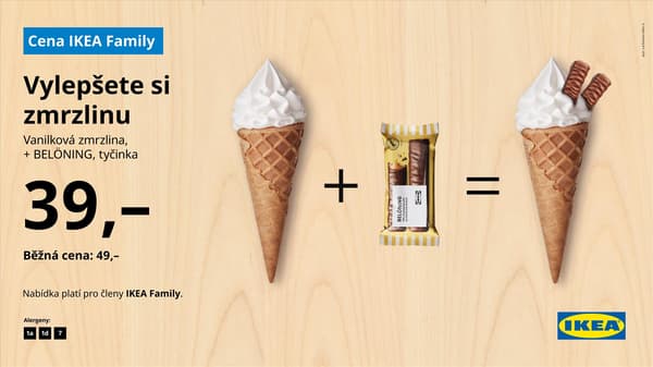 Vanilková zmrzlina + BELONING tyčinky