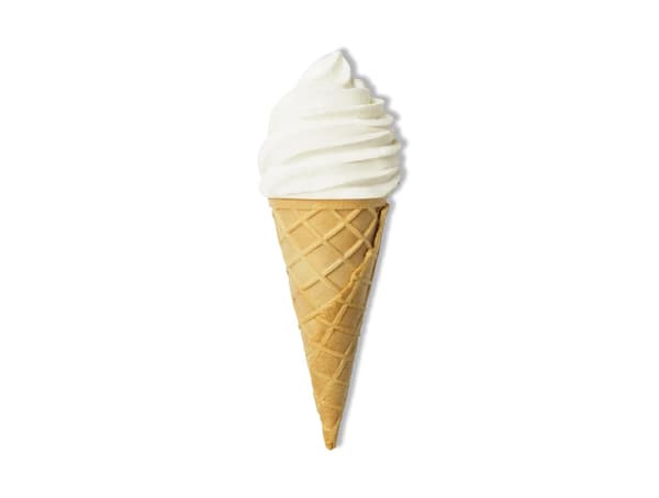 vanilla ice cream cone 