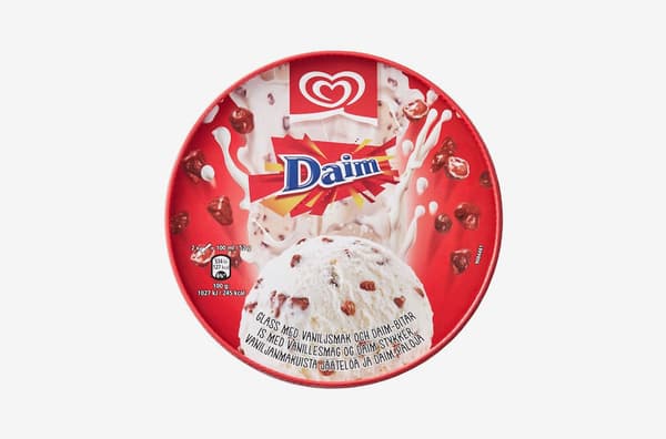 Vanilla ice cream w Daim pieces, 390 g