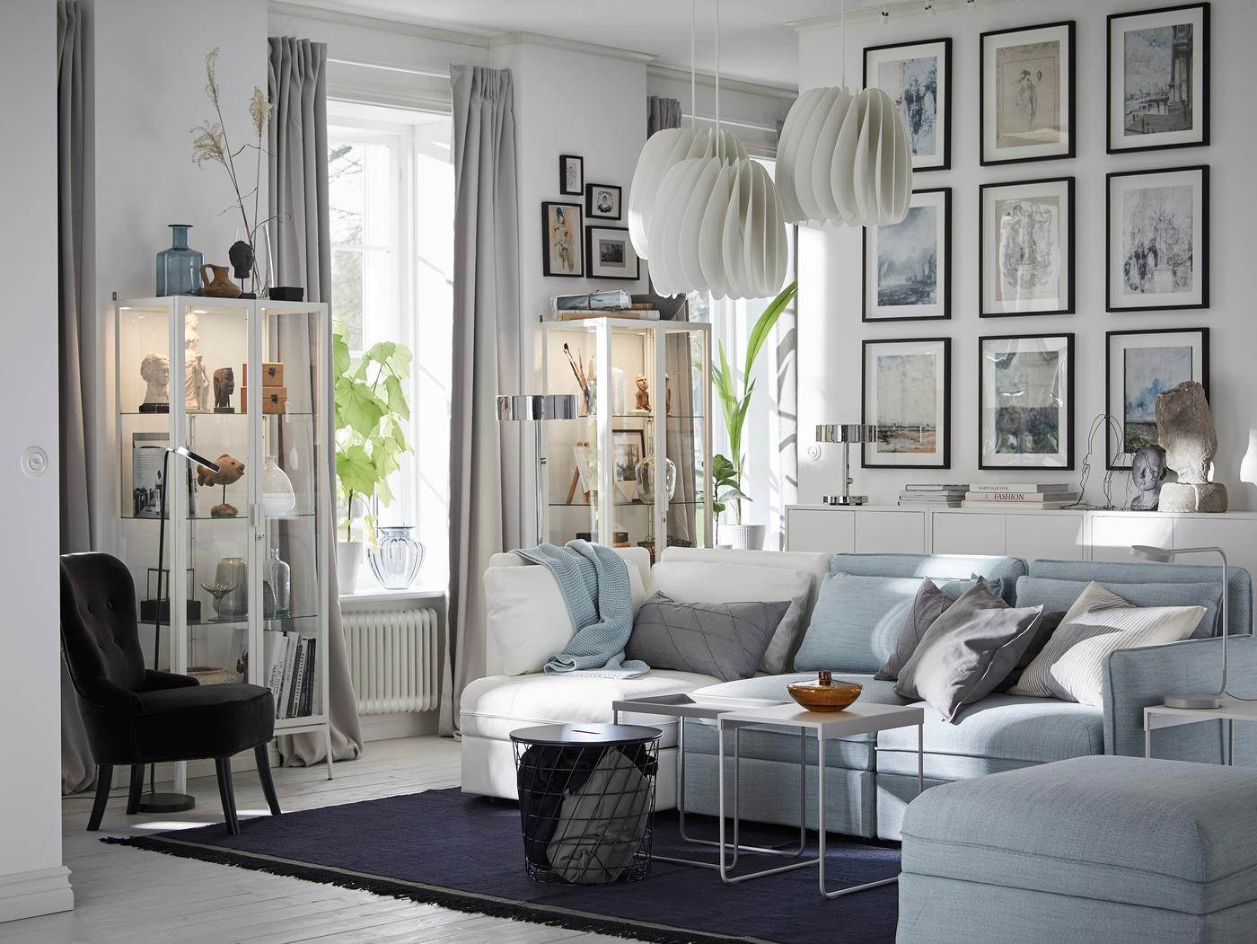 Inspiration för vardagsrumsmöbler IKEA