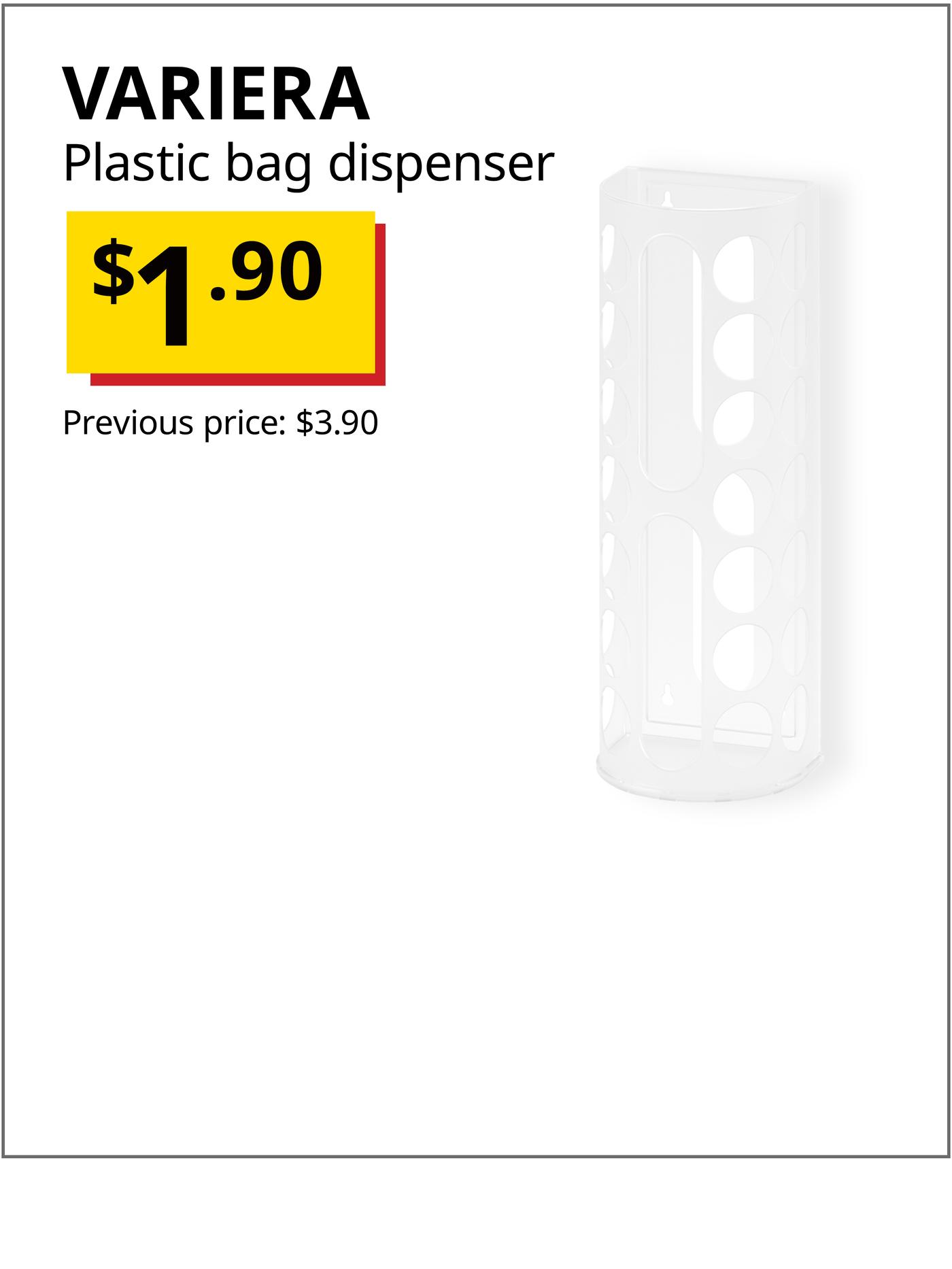 VARIERA plastic bag dispenser