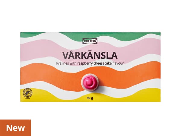 VÅRKÄNSLA
Pralines with raspberry cheesecake flavour
