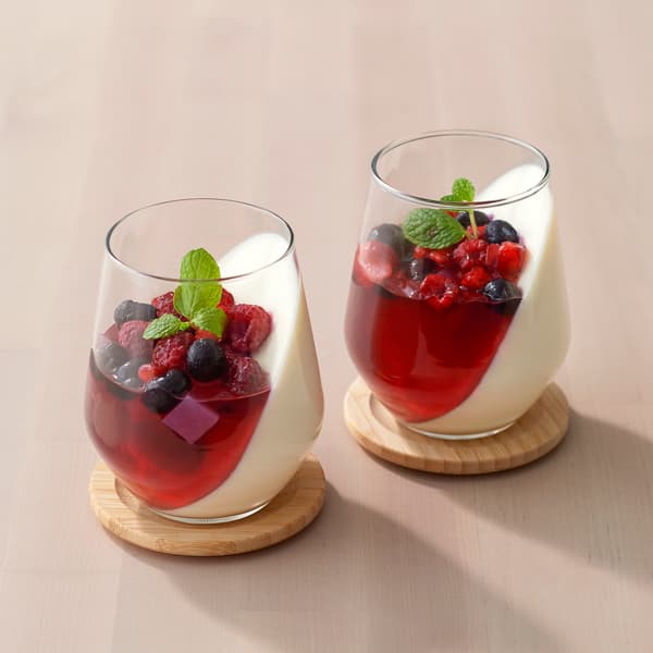 Vaso IVRIG de vidrio transparente, 45 cl, ideal para agua, zumos o cócteles. Diseño moderno y curvo, perfecto para cualquier ocasión