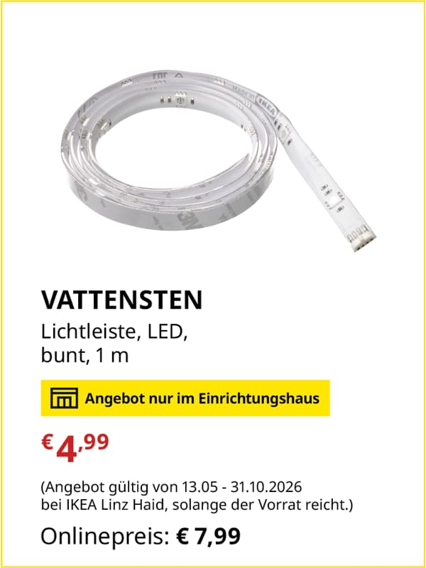 VATTENSTEN Lichtleiste, LED, 
bunt, 1 m