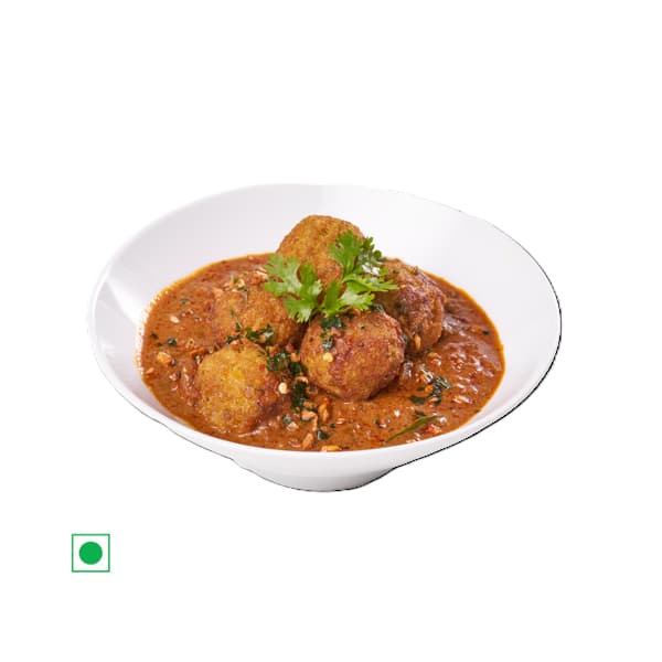 Veg falafel in Chettinad curry
