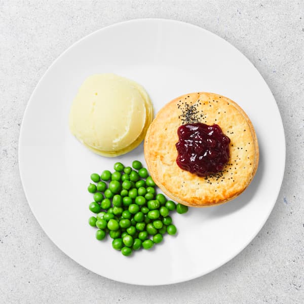 Vegetarian curry pie