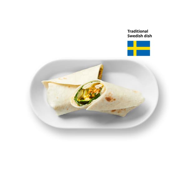 Veggie dog wrap
